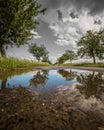 Reflect the sky Royalty Free Stock Photo