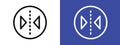 Reflect tool icon logo sign set vector outline