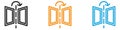 Reflect tool icon vector logo set collection for web app ui