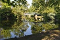 Reflected Pedestrian Bridge in Jardin Public, Bordeaux, France