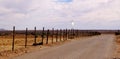 Reflected sunlight striking 4000 heliostats on the tower of the solar power plant near Upington in South Africa.