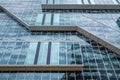 Reflecting glass facade in 3D Royalty Free Stock Photo