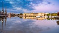 Reflecting image of Bristol Dockside