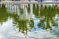 Reflection Abstract Fountain World War II Memorial National Mall Washington DC Royalty Free Stock Photo