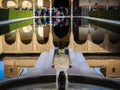 reflection of Al Nasrid building in pond water with tourist Royalty Free Stock Photo