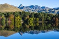 Reflection of autumn colours Royalty Free Stock Photo