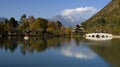 Reflection of autumn trees on water Royalty Free Stock Photo