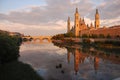 Reflection of El Pilar, Zaragoza,Spain.