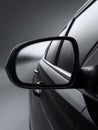Car Mirror Reflection Isolated on Gradient Background With Clear Copy Space Available for Text Royalty Free Stock Photo