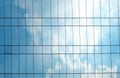 Reflection of Sky and cloud on glass building Royalty Free Stock Photo
