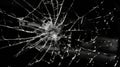 reflection broken glass dark Royalty Free Stock Photo