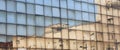 Reflection of a building on a glass facade, Belgrade, Serbia Royalty Free Stock Photo