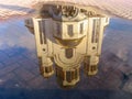 Reflection of Cathedral in the pool Royalty Free Stock Photo