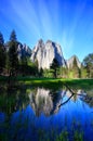 Reflection of Cathedral Rocks