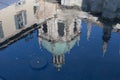 Reflection of Cattedrale di Santa Maria Assunta - Duomo di Como in Como, Lombardia, Italy