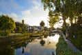 Reflection on channels in Venice Beach Royalty Free Stock Photo