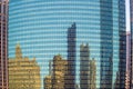 Reflection of Chicago downtown skyline cityscape of  USA Royalty Free Stock Photo