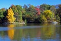 The reflection of the colors of autumn Royalty Free Stock Photo