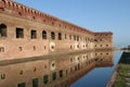Reflection of fort jefferson Royalty Free Stock Photo