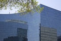 Reflection of the glass window wall of a modern design building in Toronto Royalty Free Stock Photo