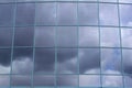 Reflection in glass windows of office building Royalty Free Stock Photo