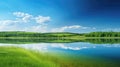 reflection green and blue backgrounds Royalty Free Stock Photo