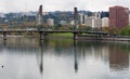 Reflection of Hawthorne on Willamette River Royalty Free Stock Photo