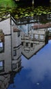 Reflection of the Historical Castle in the Old Town of Gifhorn, Lower Saxony