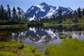 Reflection Lake Mount Shuksan Washington State Royalty Free Stock Photo