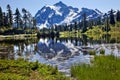 Reflection Lake Mount Shuksan Washington State Royalty Free Stock Photo