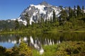 Reflection Lake Mount Shuksan Washington State Royalty Free Stock Photo