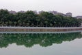 Reflection of the lake-Qingyun spectrum Royalty Free Stock Photo