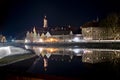 Reflection of Landsberg am Lech by Night