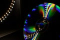 Reflection of light in a Compact Disk(CD) or Digital versatile disk(DVD