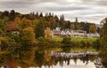 Reflection on Loch Faskally Royalty Free Stock Photo