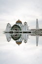 Reflection of Malacca Straits Mosque / Masjid Selat Melaka Royalty Free Stock Photo