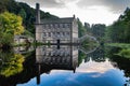 Reflection of Mill in old Mill pond Royalty Free Stock Photo