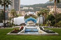 Reflection of the Monte Carlo Casino in the Sky Mirror sculpture Royalty Free Stock Photo