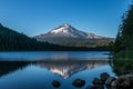 Reflection of Mount Hood in Trillium Lake Oregon Royalty Free Stock Photo