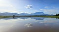 Reflection of Mount Kinabalu at Sabah, Borneo Royalty Free Stock Photo
