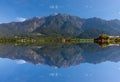 Reflection of Mount Kinabalu at Sabah, East Malaysia, Borneo