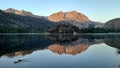 Reflection of the Mountain on the Lake at Dawn