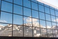 Reflection of mountains in a glass building - Ski station Hauser Kaibling One of Austria`s top ski resorts interlinked 4 mountains
