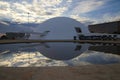 Reflection of the National Museum of Brasilia Royalty Free Stock Photo