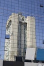 The reflection of one building in the facade of another Royalty Free Stock Photo