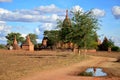 Reflection pagada at Ancient City of Bagan Archaeological Zone in Bagan,Myanmar