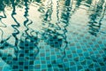 Reflection of palm trees in the pool water. Nature. Royalty Free Stock Photo