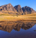 Reflection of the Peaks Royalty Free Stock Photo