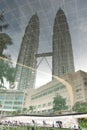 Reflection of Petronas Twin Towers