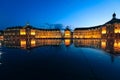 Reflection of Place De La Bourse in Bordeaux Royalty Free Stock Photo